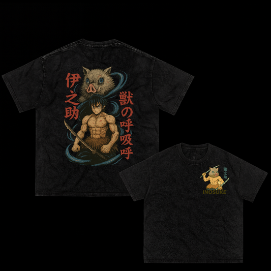 Inosuke unmasked oversized tee