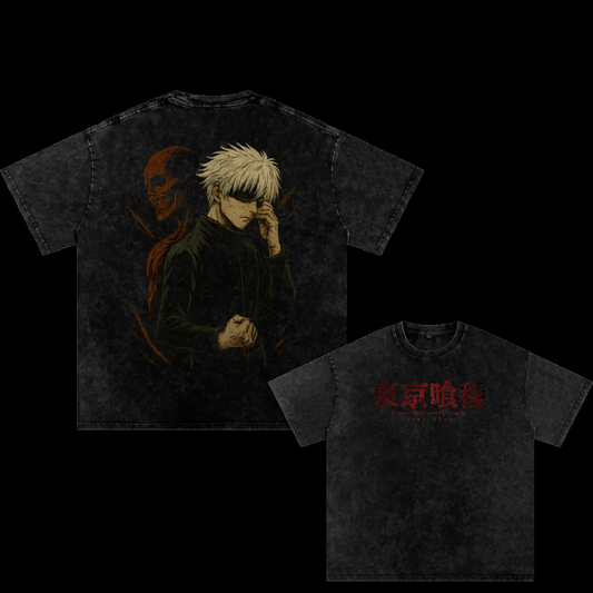 Gojo cursed energy oversized tee