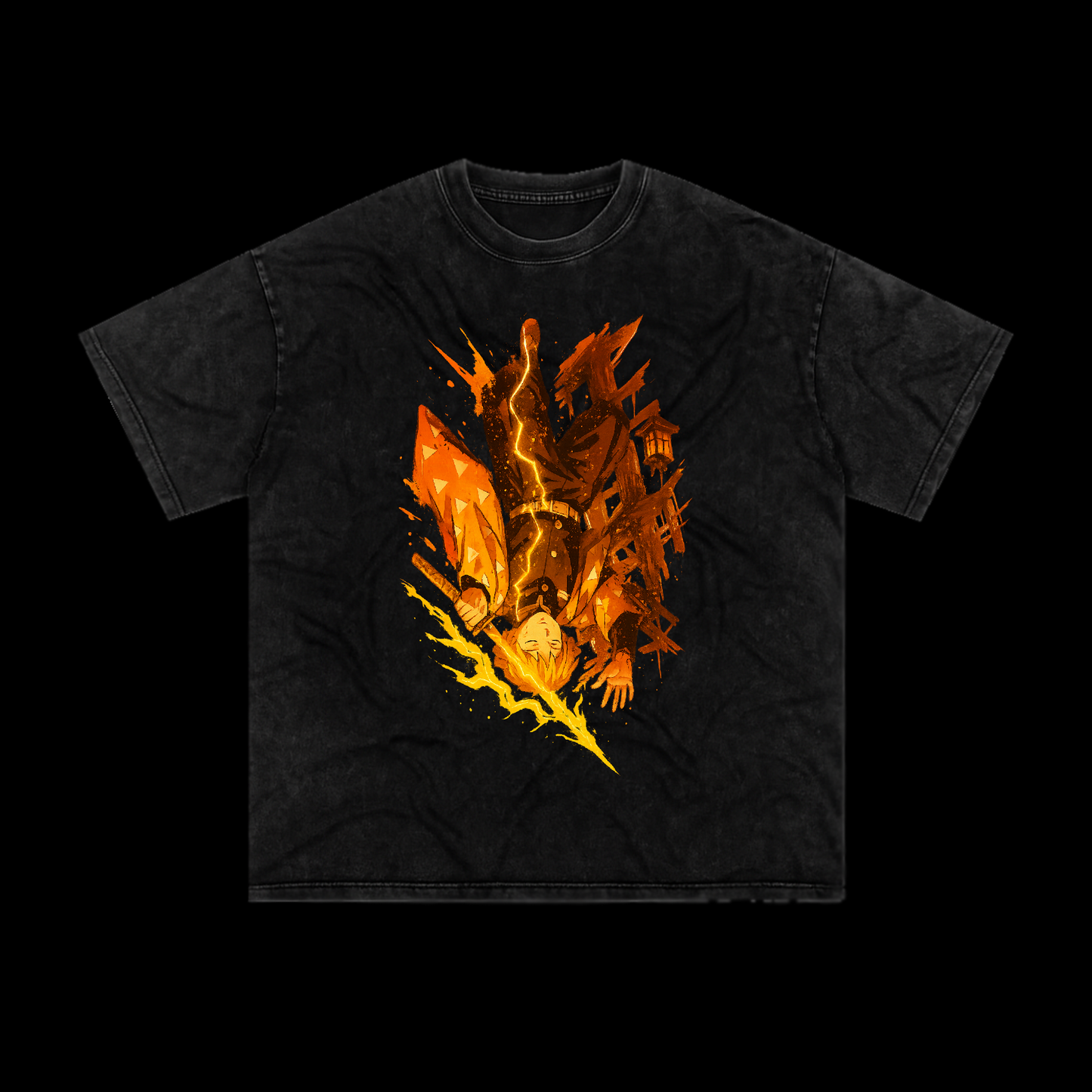 DS - Zenitsu falling Oversized Tee