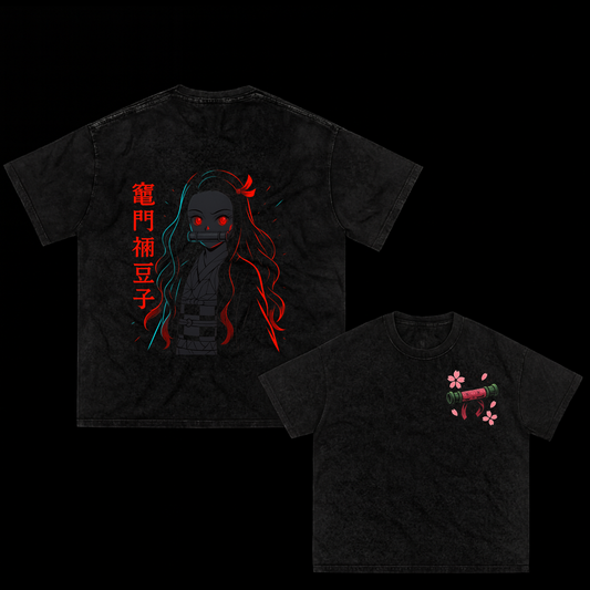 Nezuko dark oversized tee